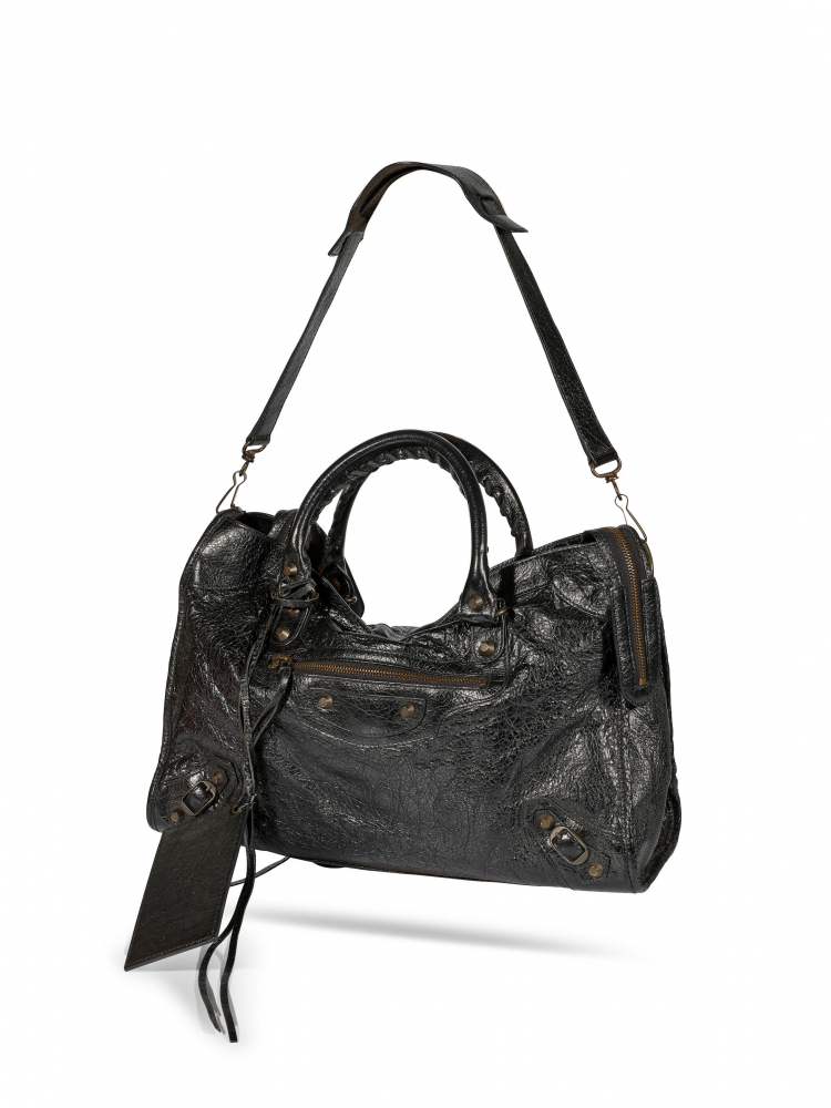 BALENCIAGA: BLACK LARGE CLASSIC CITY BAG