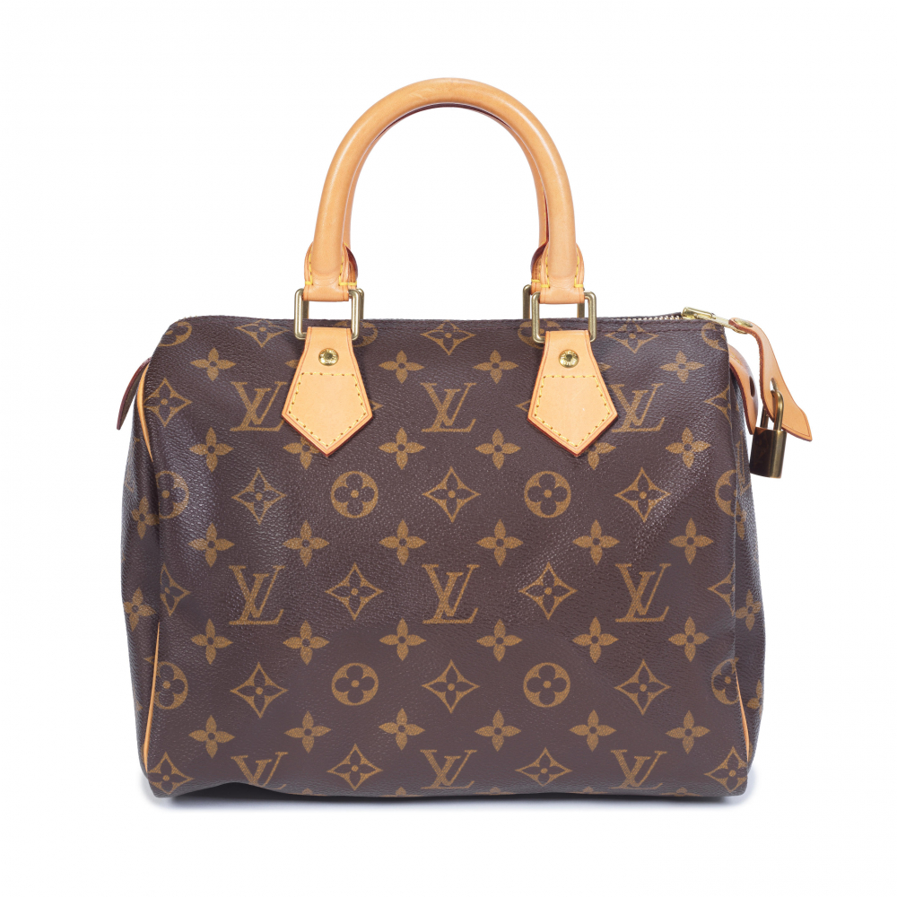 Louis Vuitton Speedy 25 Hand Bag M20852 Crossbody Black Monogram