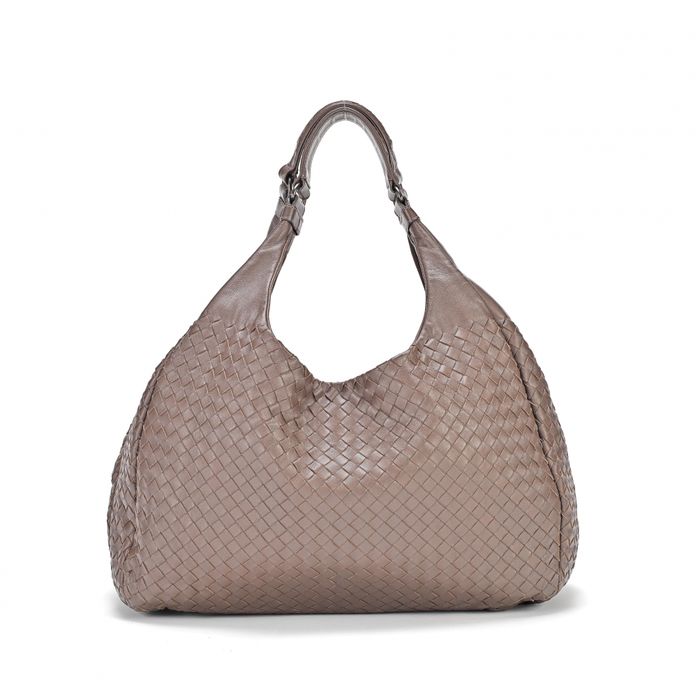 Bottega Veneta: a Brown Intrecciato Campana Hobo Tote Bag