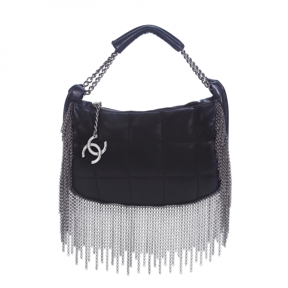 Chanel Drawstring Bucket Cruise 2015 Tweed Fringe and Lambskin