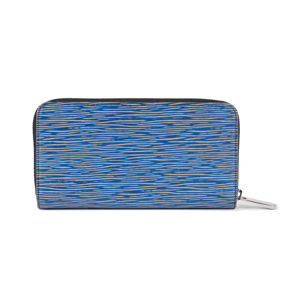 Louis Vuitton: a Blue Denim Epi Leather Zippy Wallet