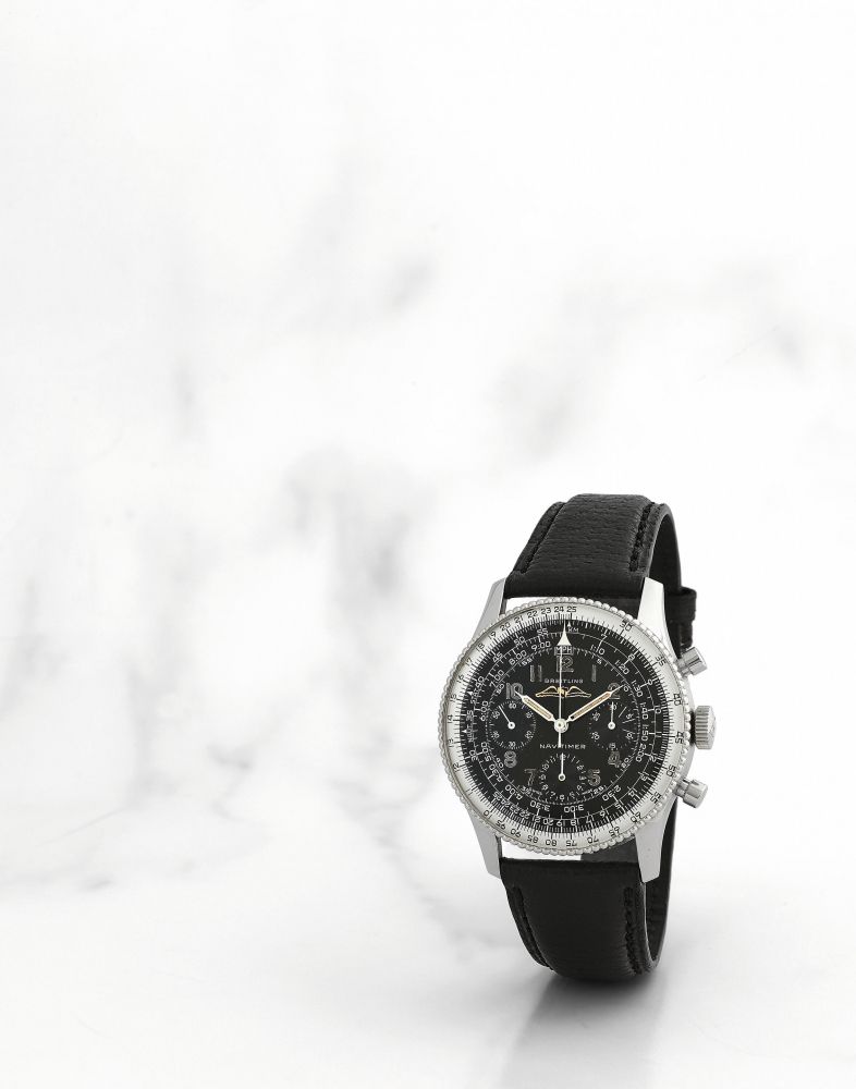 Breitling. Chronographe bracelet en acier mouvement mécanique