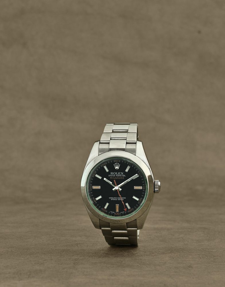 Rolex. Montre bracelet en acier antimagnétique mouvement automatique