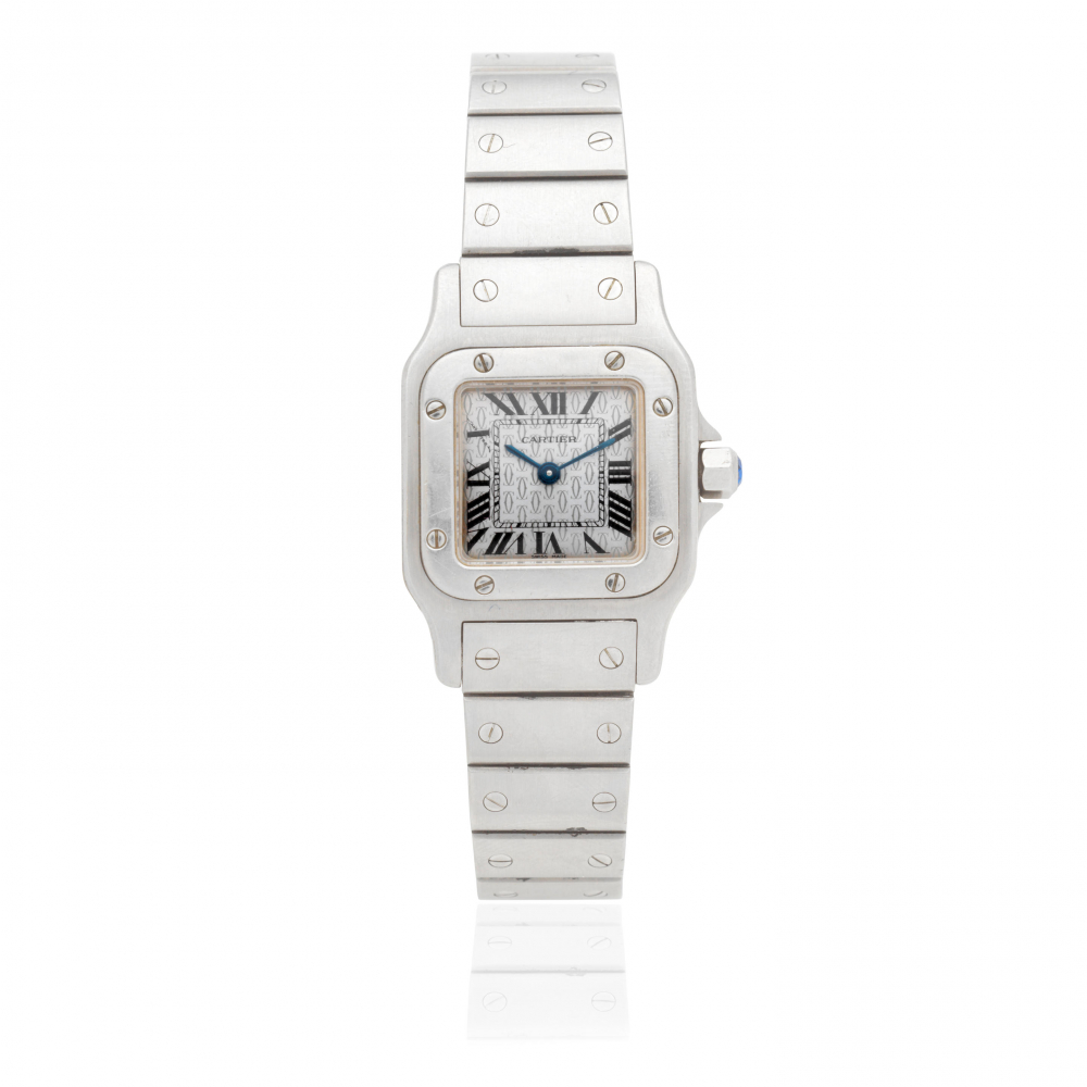 Cartier. A lady's stainless steel quartz bracelet watch