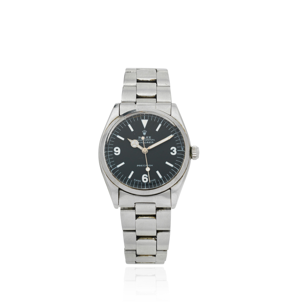 Rolex. A stainless steel automatic bracelet watch