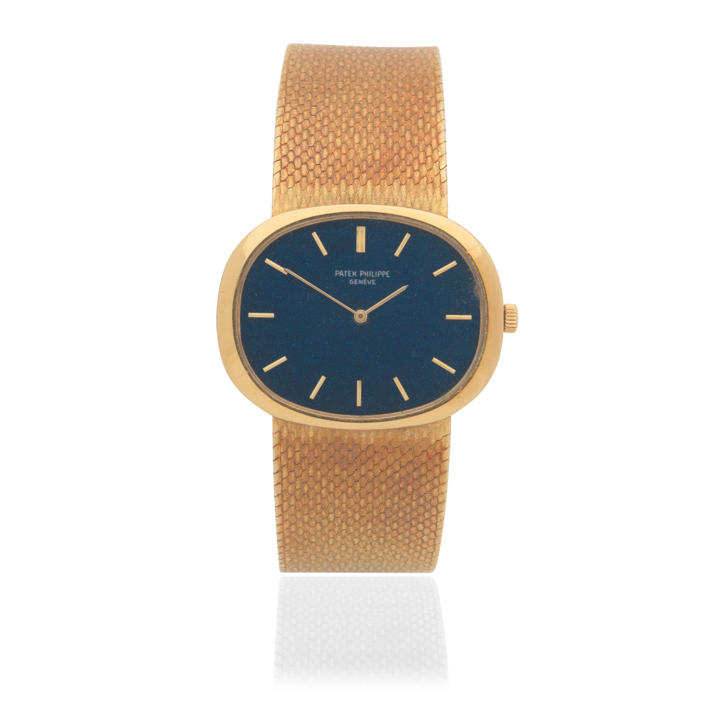 Patek Philippe. An 18K gold manual wind bracelet watch