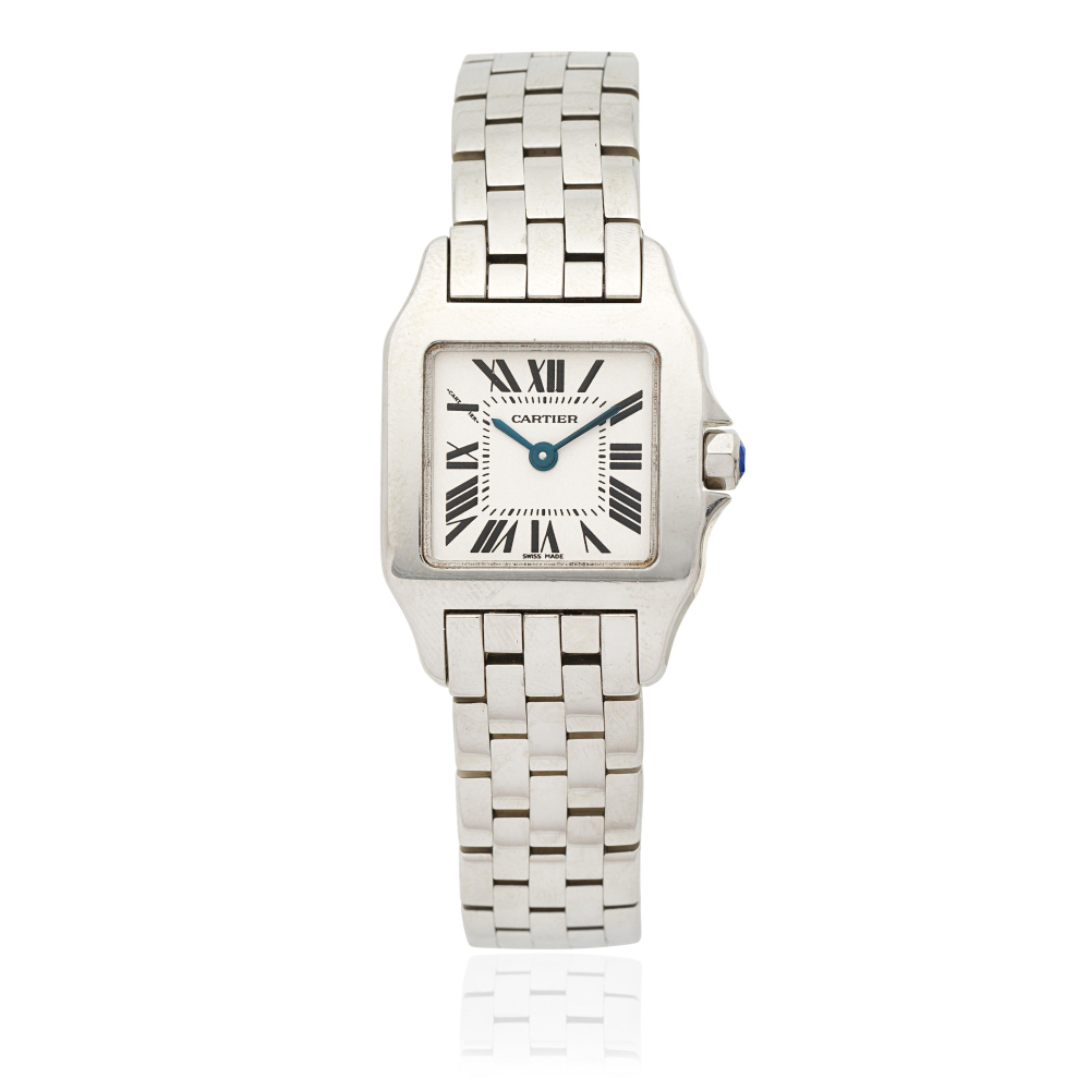 Cartier. A lady's stainless steel quartz bracelet watch
