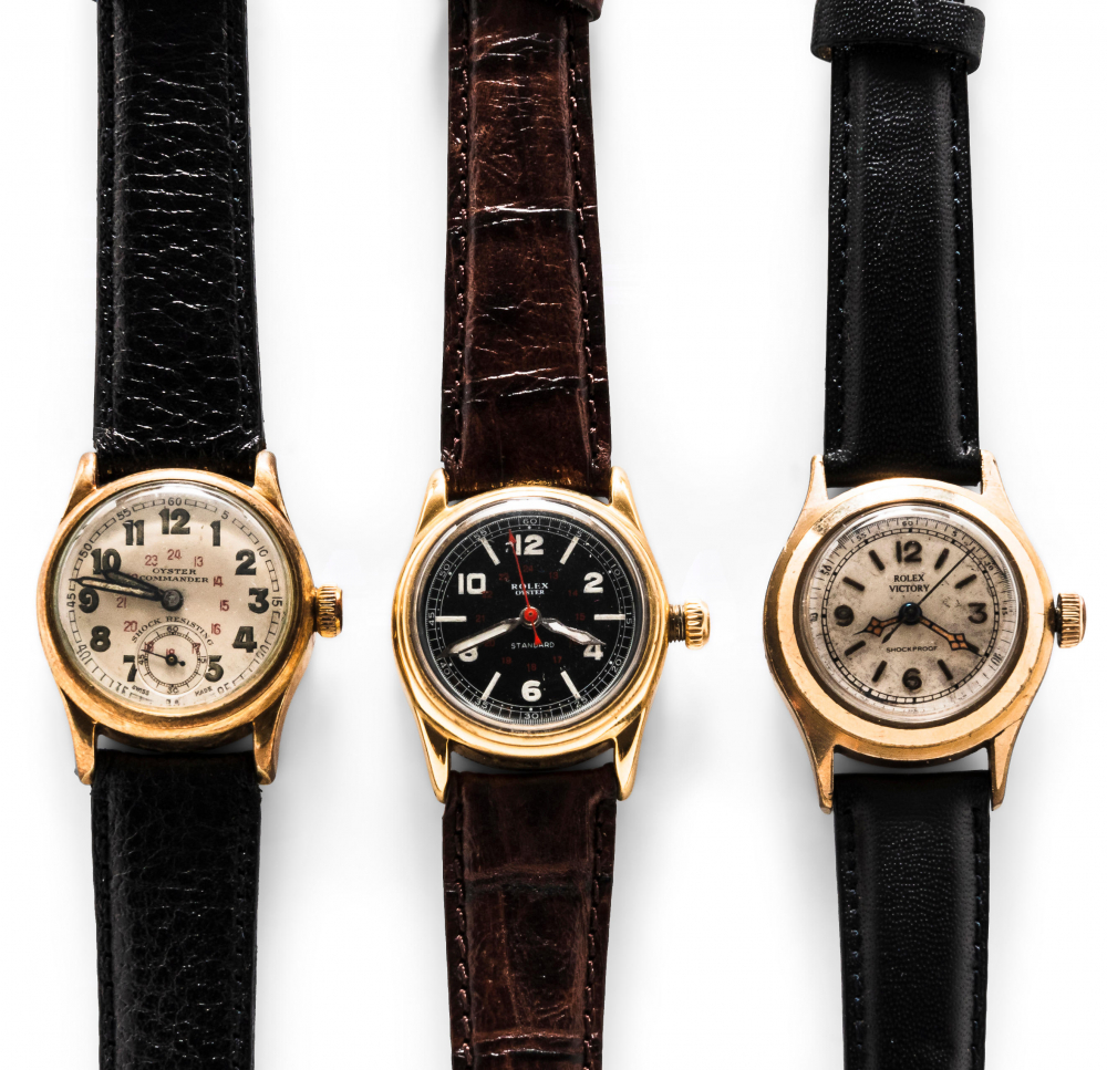 Three Rolex Oyster Watch Co. Wristwatches