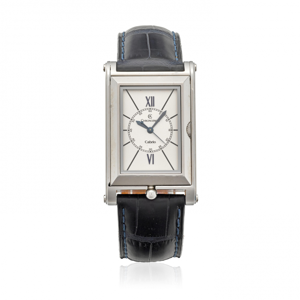 CHRONOSWISS. A STAINLESS-STEEL AUTOMATIC CONVERTIBLE WRISTWATCH