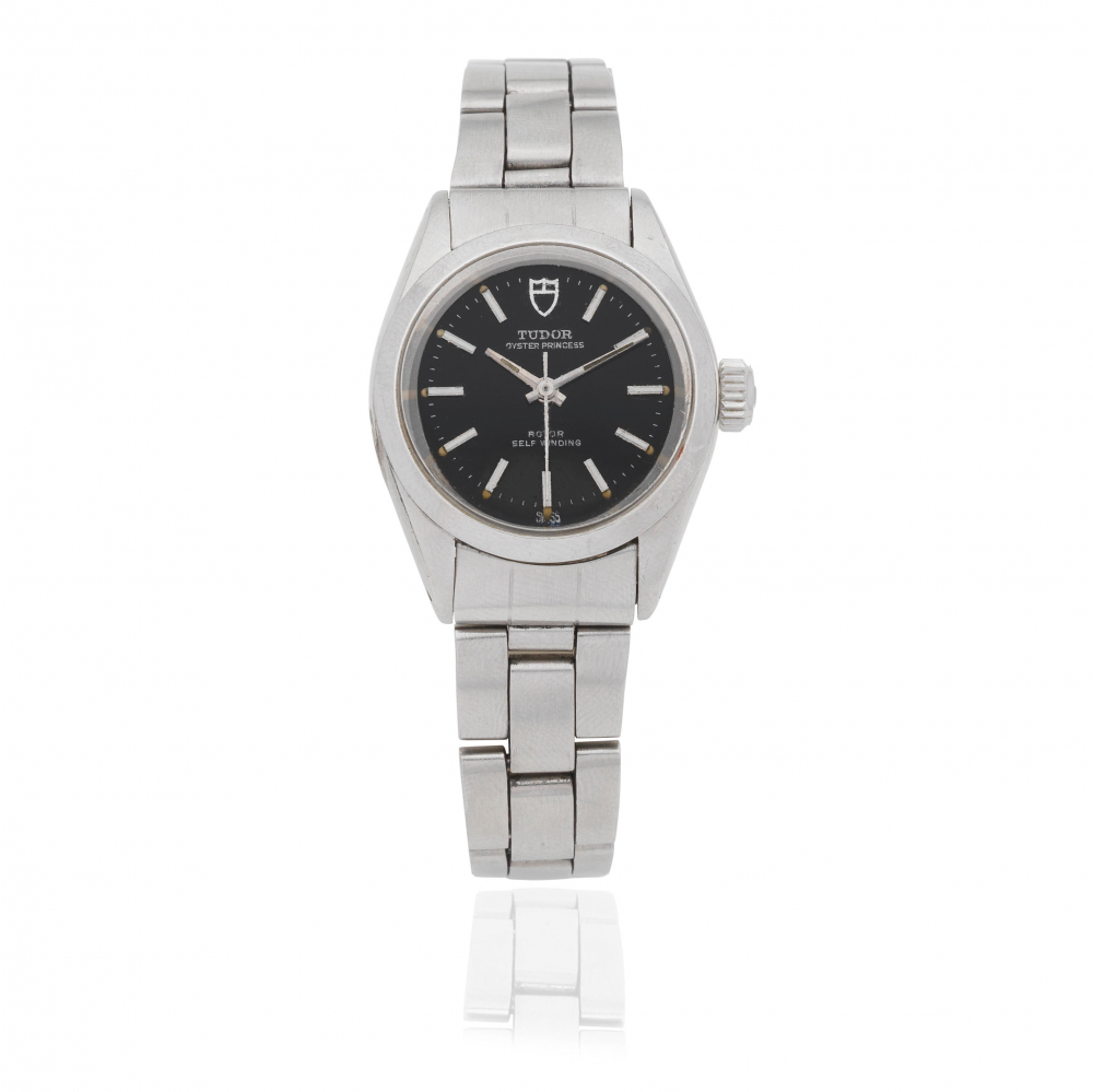 Tudor. A lady's stainless steel automatic bracelet watch