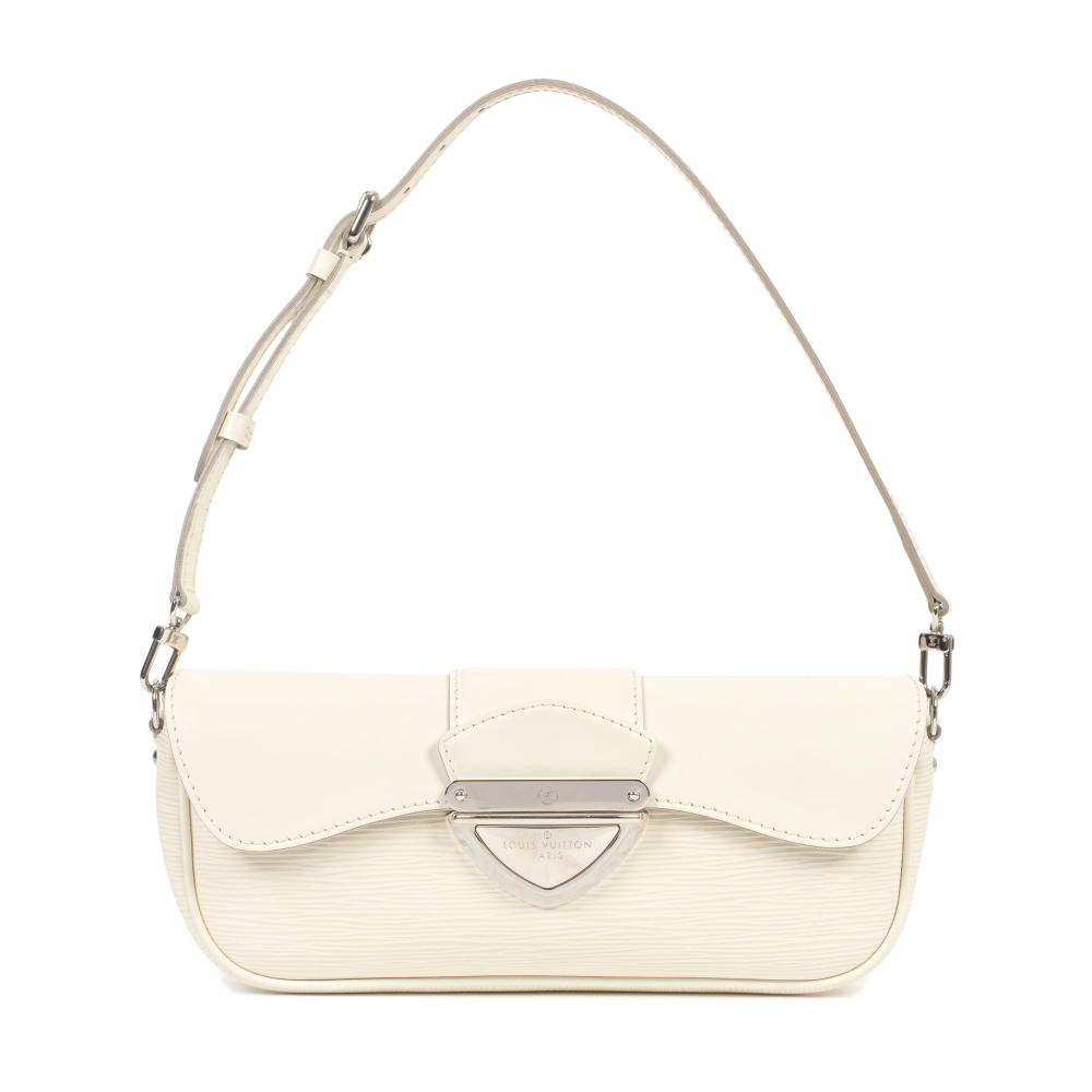 Louis Vuitton: an Ivory Epi Leather Montaigne Pochette