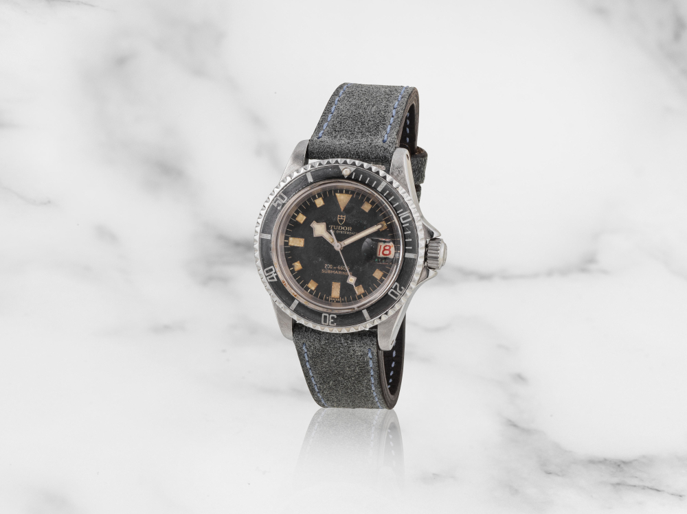 Tudor. Montre bracelet en acier avec date mouvement automatique