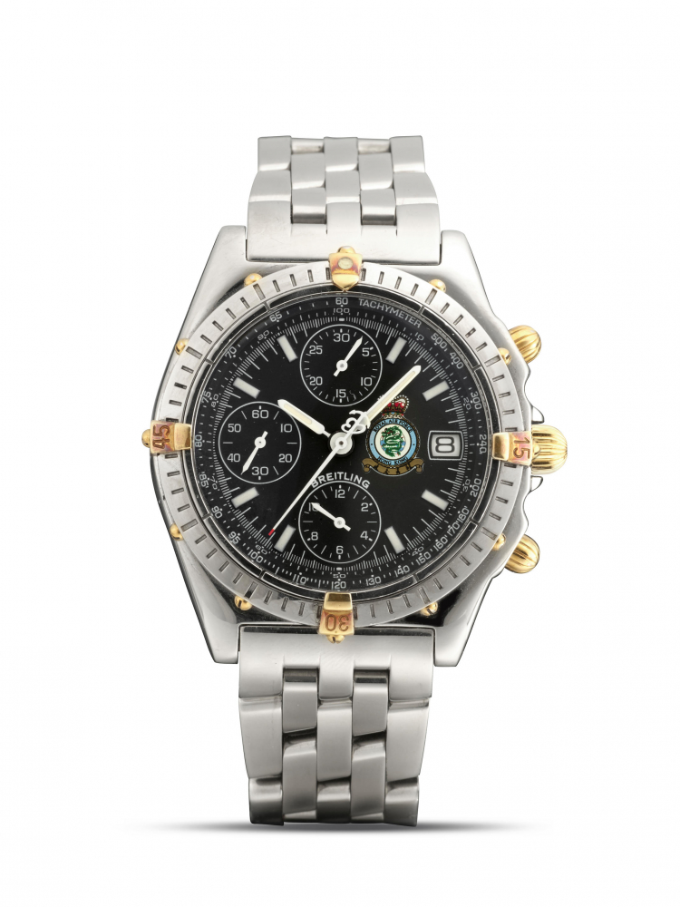 BREITLING | ROYAL AIR FORCE HONG KONG, REF.B13050.1, A LIMITED EDITION STAINLESS STEEL CHRONOGRAPH BRACELET WATCH WITH DATE, CIRCA 1997