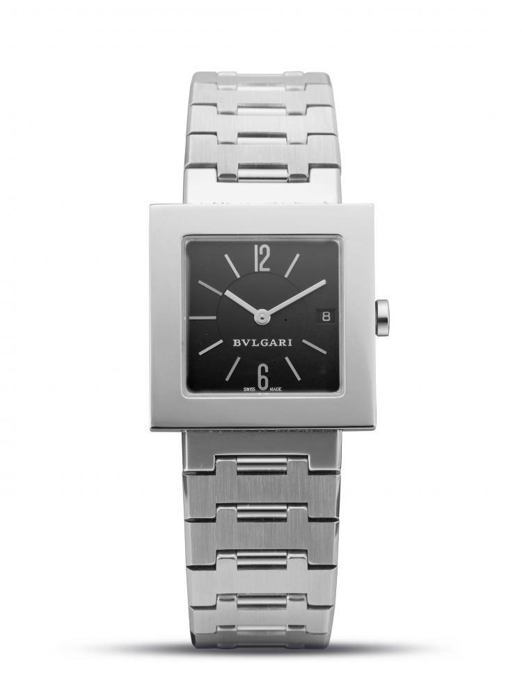 BVLGARI | QUADRATO, REF.SQ27SSD, A STAINLESS STEEL BRACELET WATCH WITH DATE, CIRCA 2017
