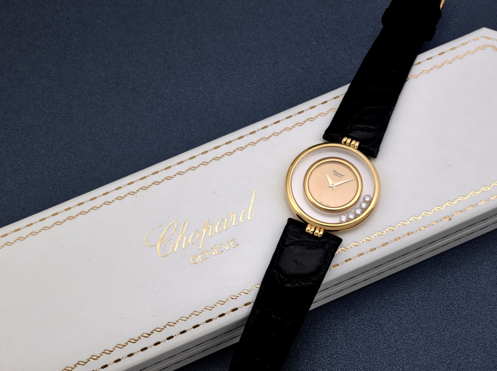 CHOPARD | HAPPY DIAMOND, REF.1100, A YELLOW GOLD WRISTWATCH, CIRCA 1995