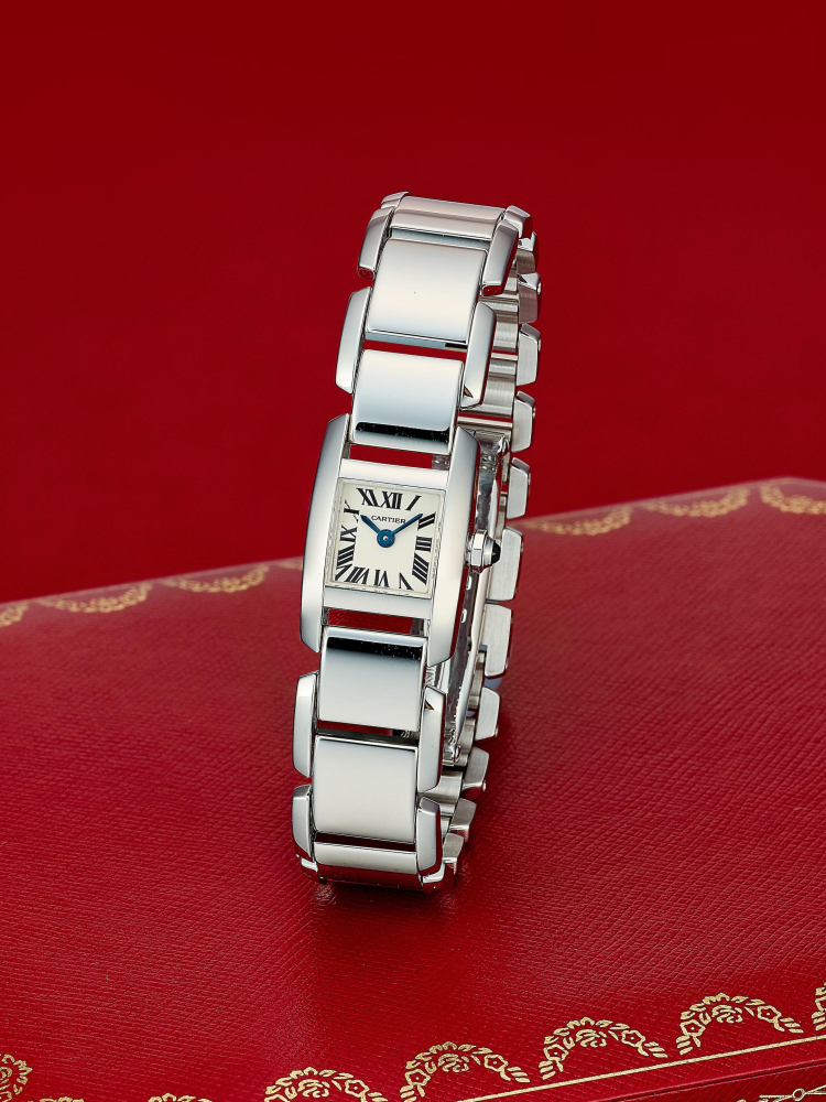CARTIER | TANKISSIME, REF.W650029H, A NEW OLD STOCK WHITE GOLD BRACELET WATCH, CIRCA 2013
