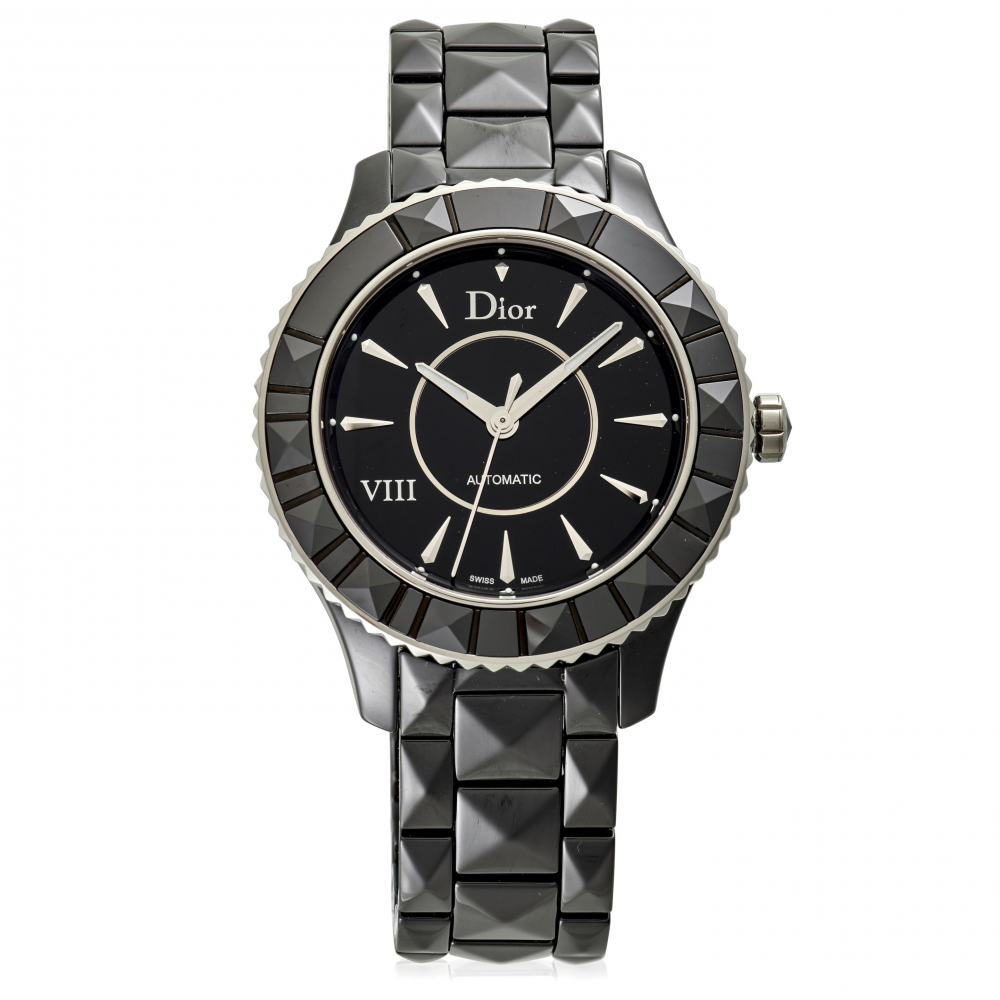 DIOR. A CERAMIC AUTOMATIC BRACELET WATCH