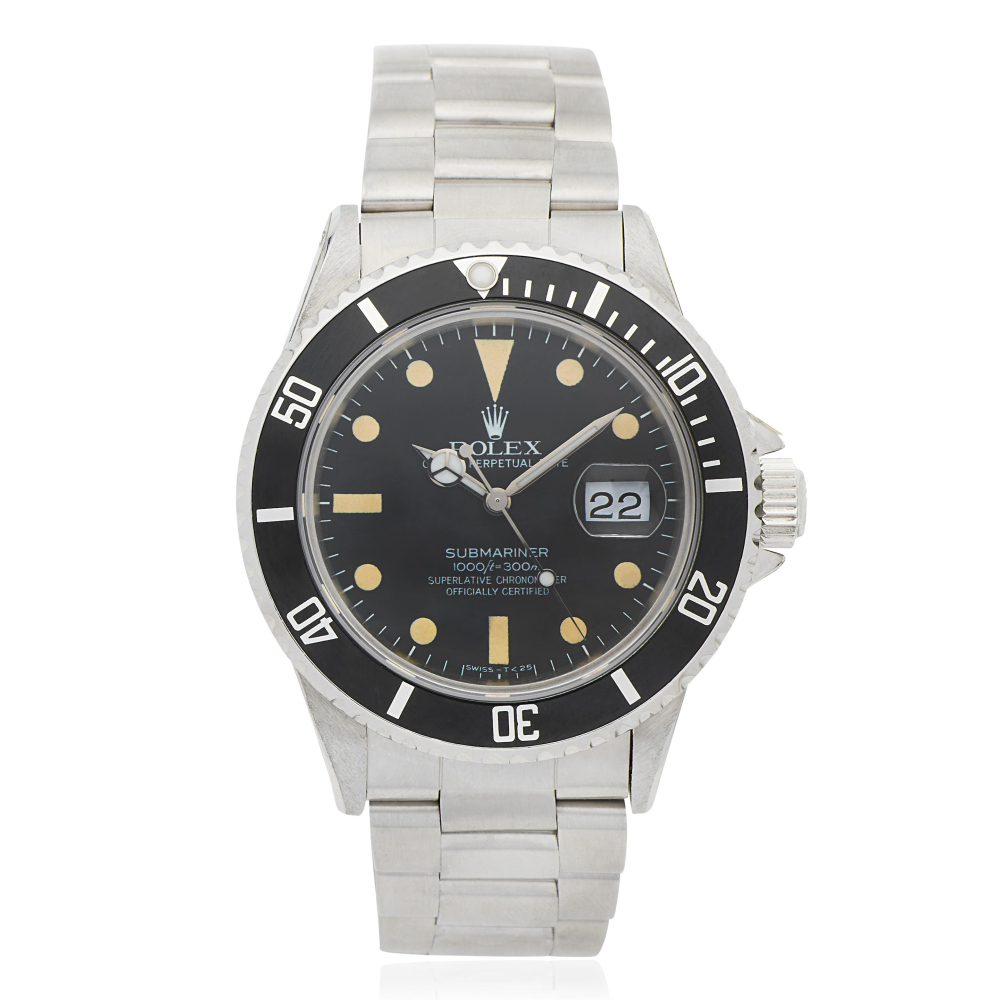 Rolex. A stainless steel automatic calendar bracelet watch