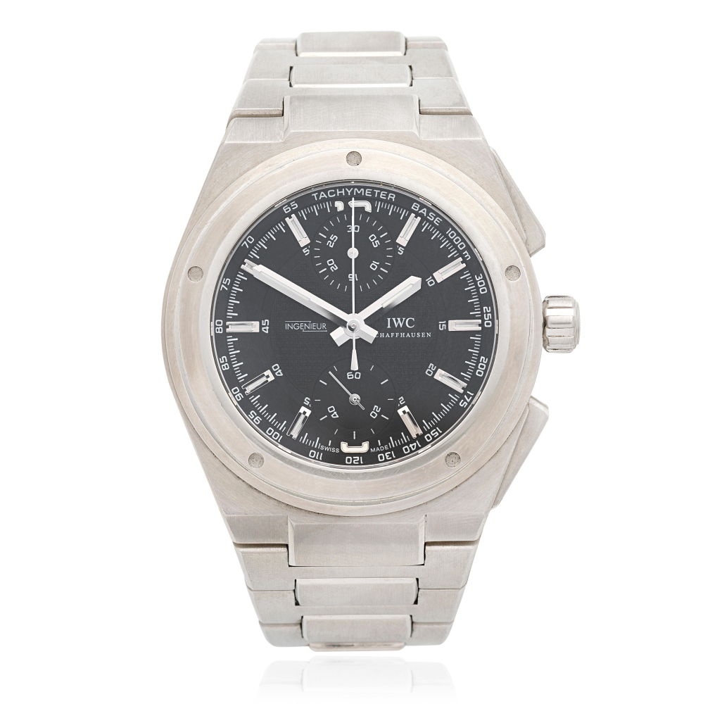 IWC. A stainless steel automatic chronograph bracelet watch