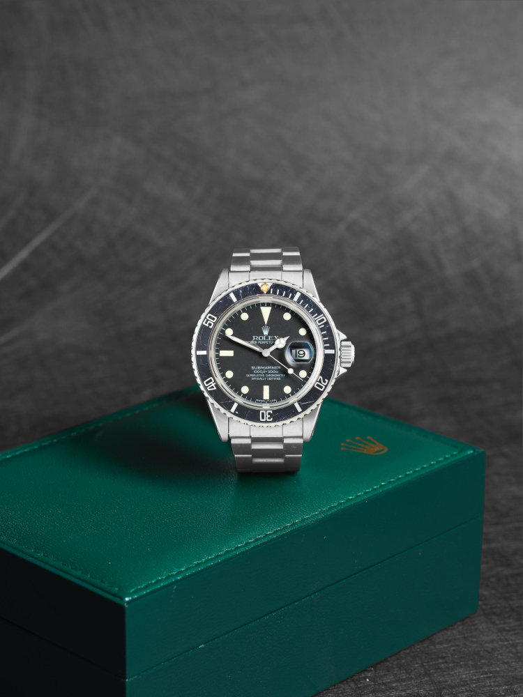 Rolex. A stainless steel automatic calendar bracelet watch