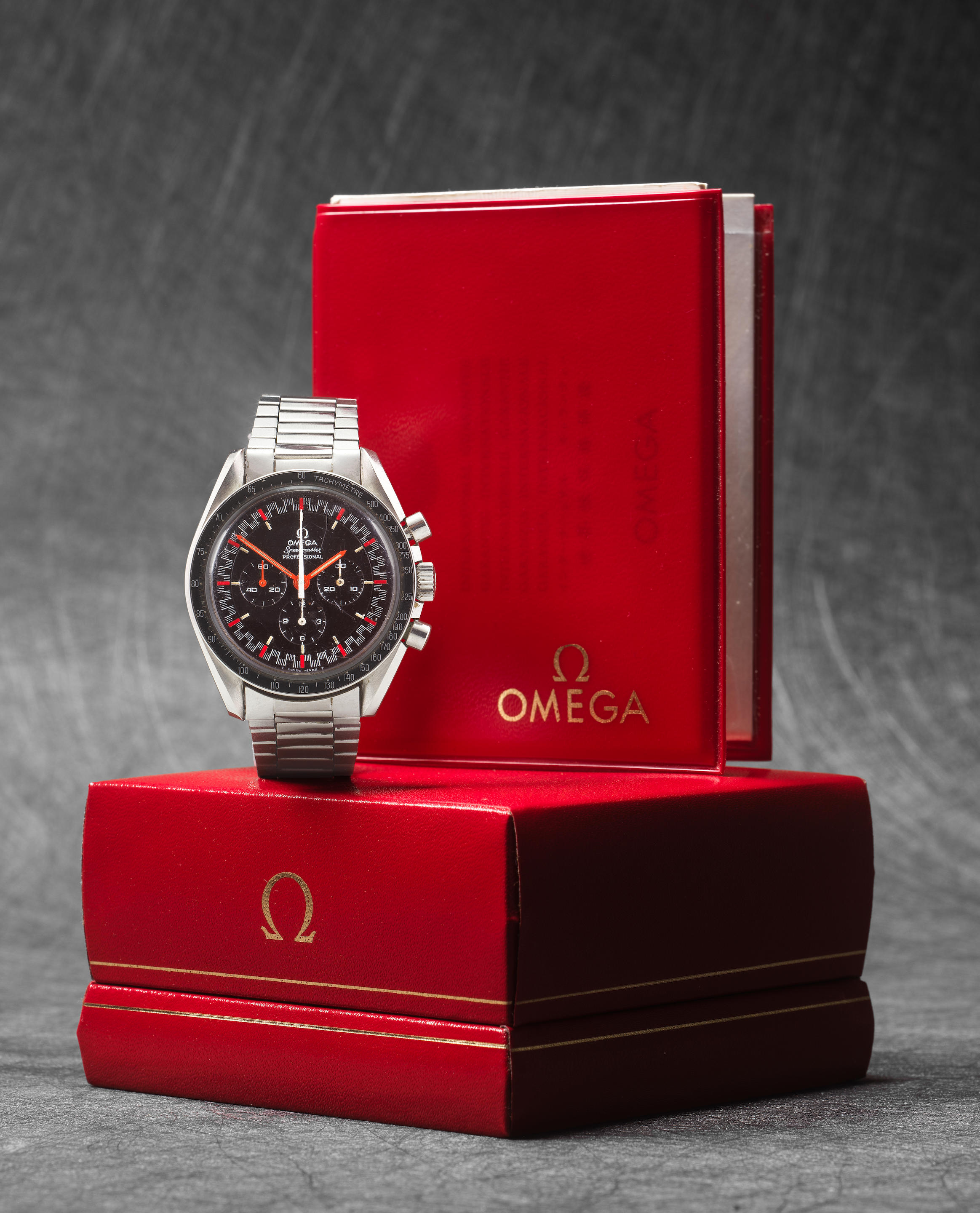 Omega. A rare and important stainless steel manual wind chronograph bracelet watch