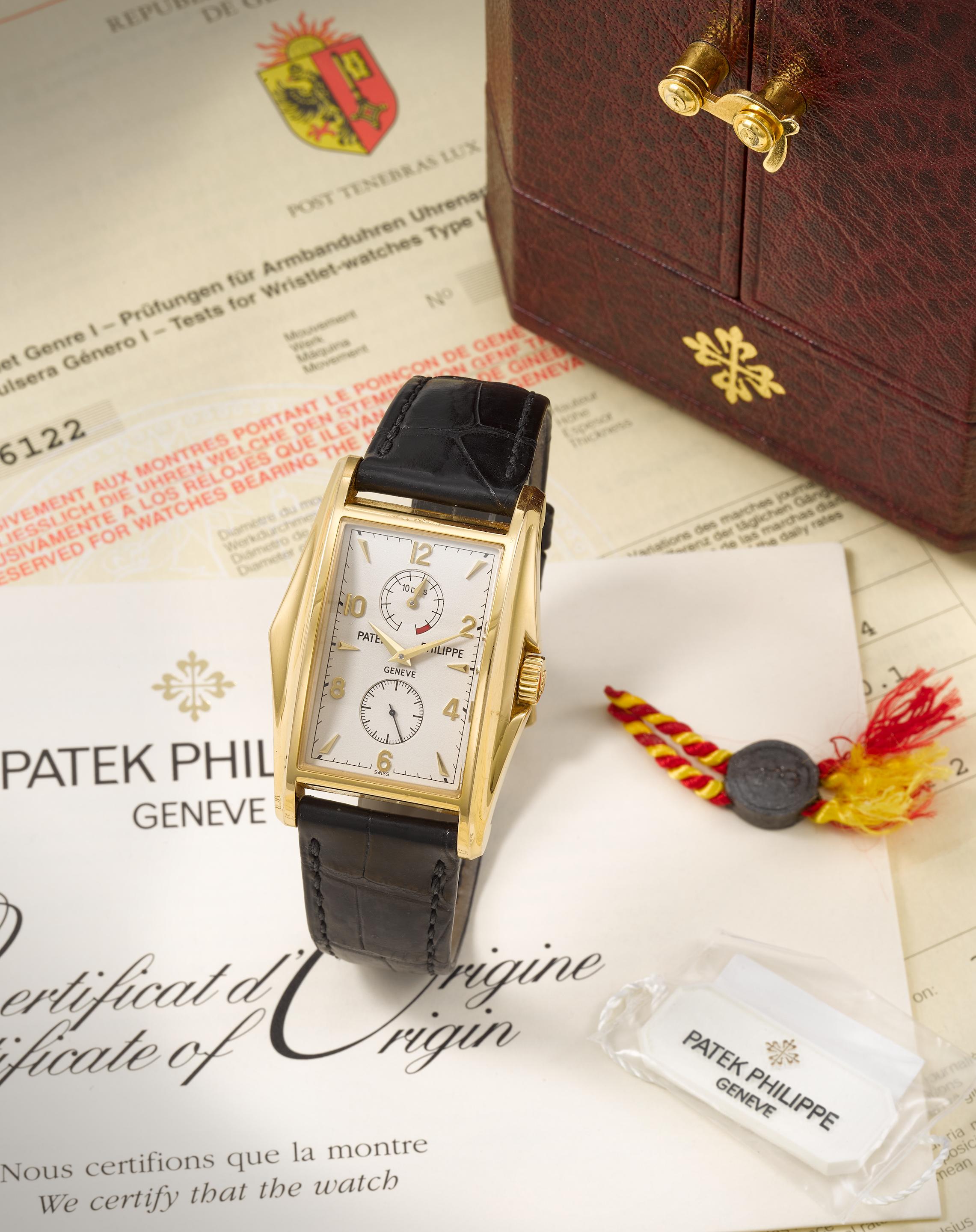 Patek Philippe. A fine and rare Limited Edition 18K gold manual wind wristwatch with 10 day power reserve made to commemorate the Millennium