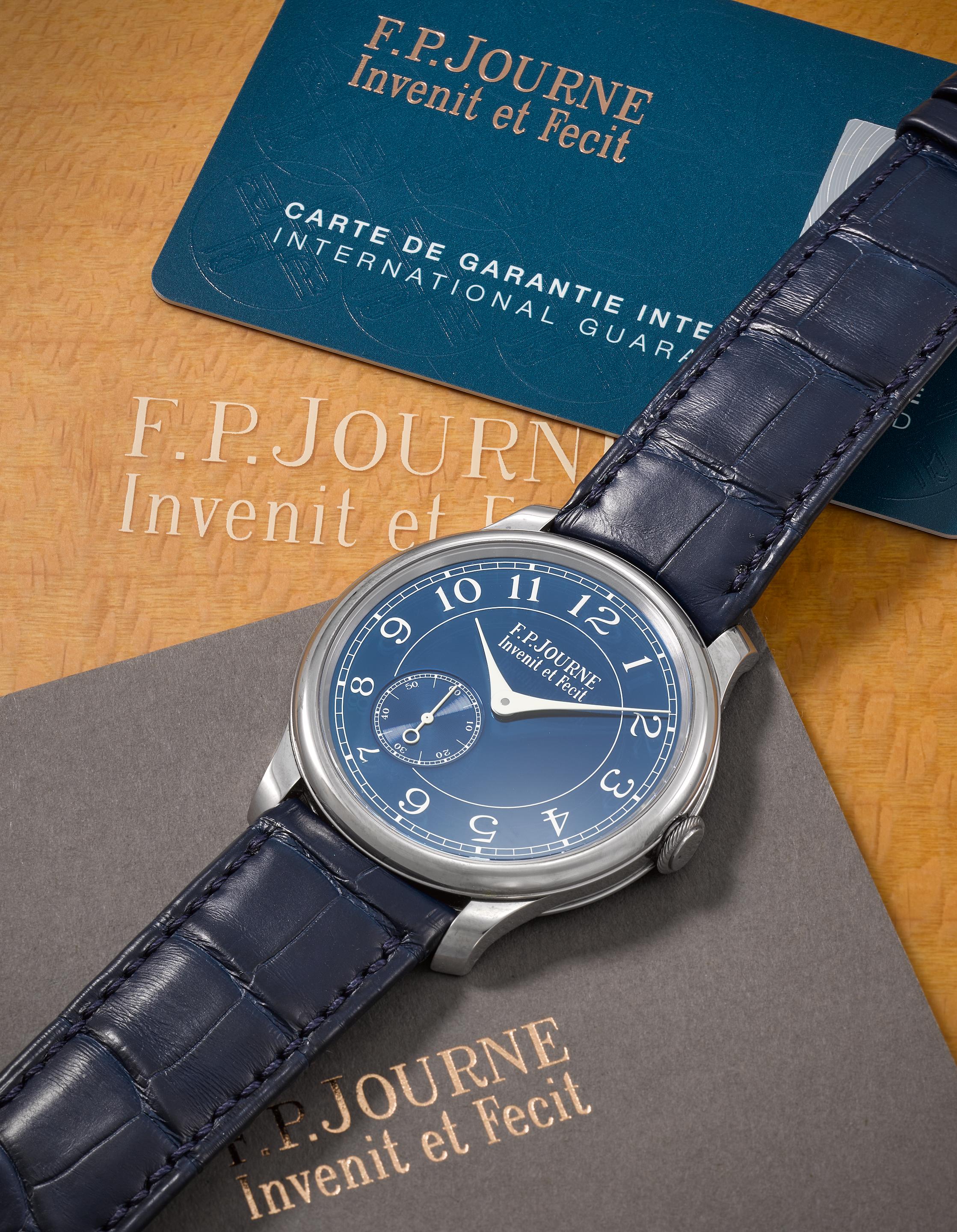 F.P. Journe. A fine tantalum manual wind wristwatch