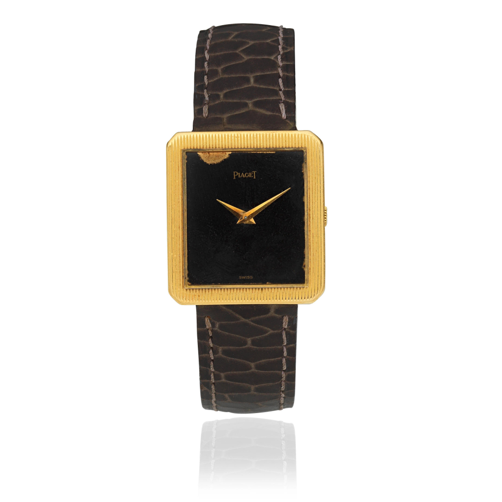 Piaget. An 18K gold manual wind wristwatch