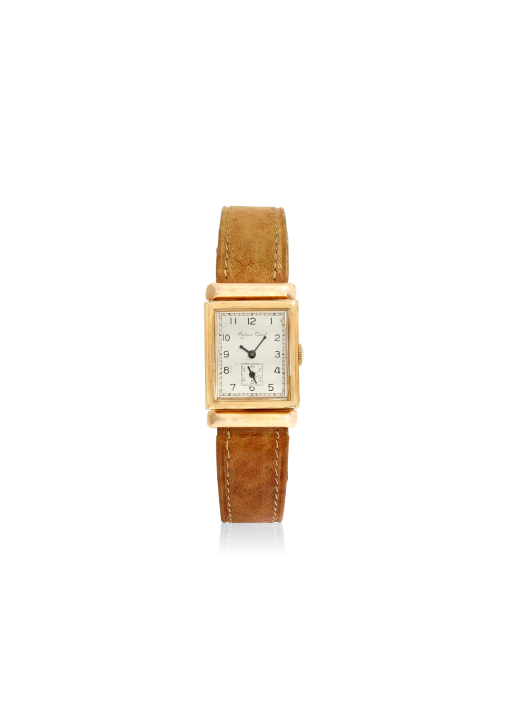 MATHEY-TISSOT. A 14K GOLD MANUAL WIND WRISTWATCH