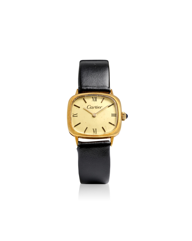 CONCORD, RETAILED BY CARTIER. A 14K GOLD MANUAL WIND WRISTWATCH