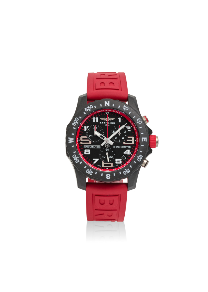 BREITLING. A 'BREITLIGHT' QUARTZ CALENDAR WRISTWATCH