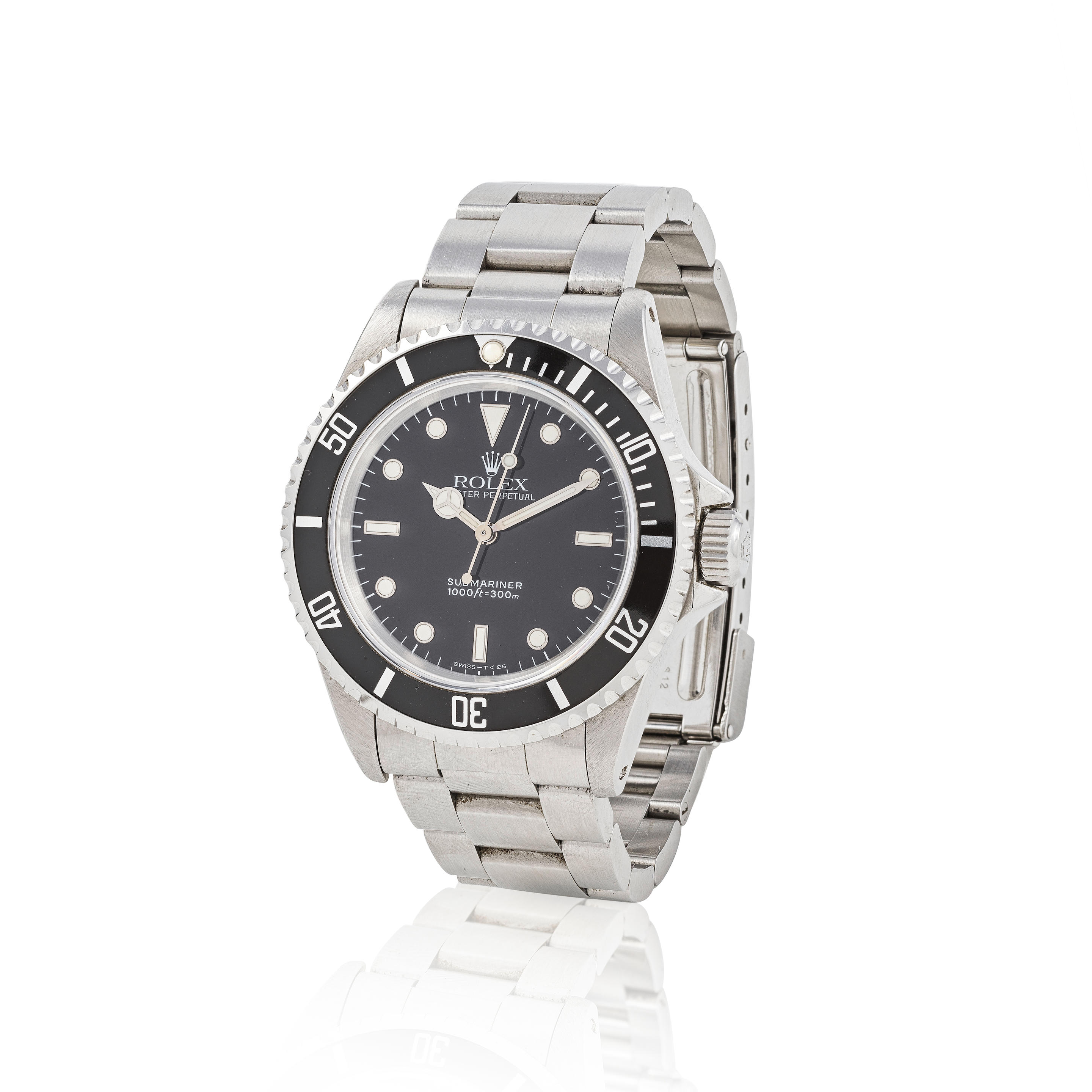 Rolex. A fine stainless steel automatic bracelet watch