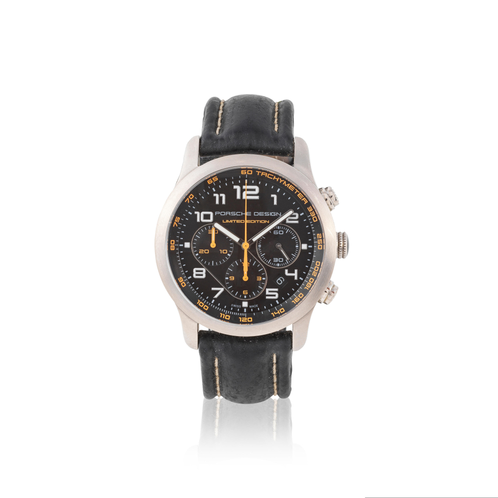 Porsche Design. A titanium automatic calendar chronograph wristwatch