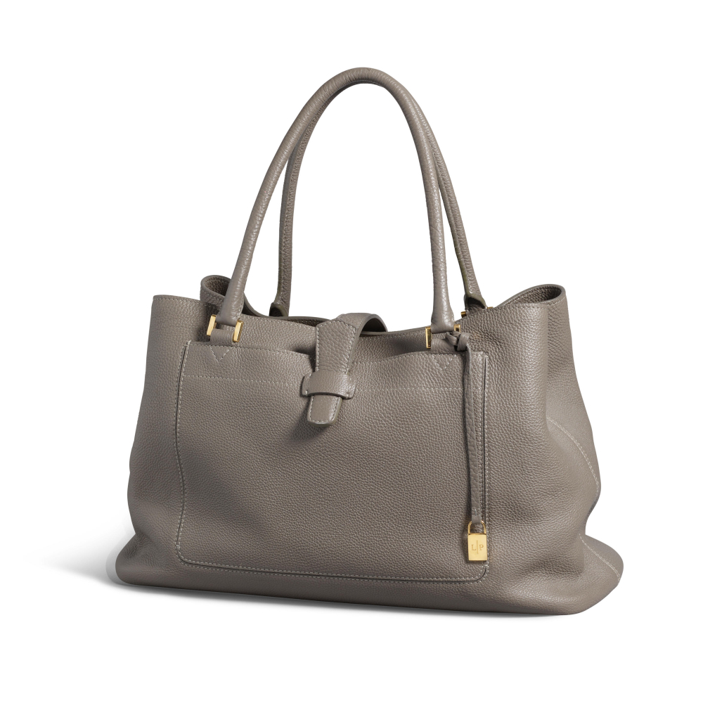 LORO PIANA: OSTRICH BELLEVUE TOTE