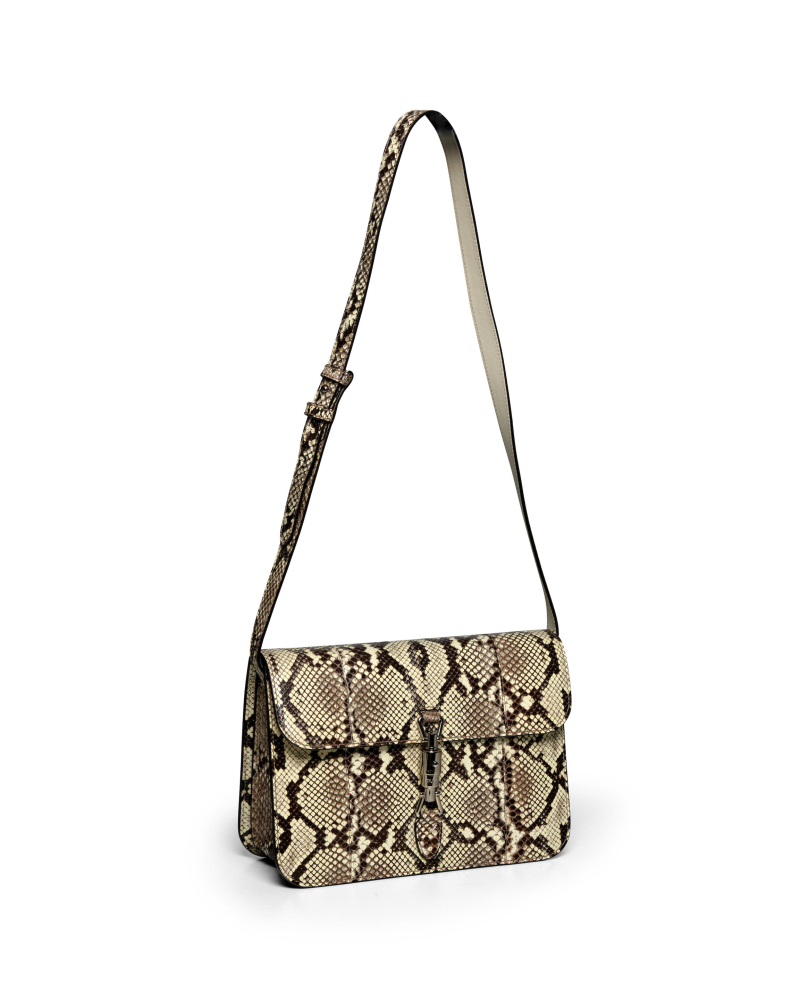 GUCCI: PYTHON SOFT JACKIE CONVERTIBLE BAG