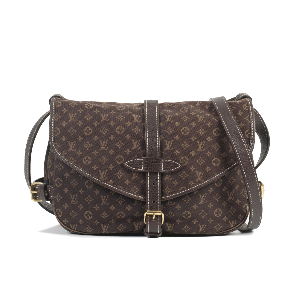 Louis Vuitton: an Ebene Mini Lin Saumur PM Bag