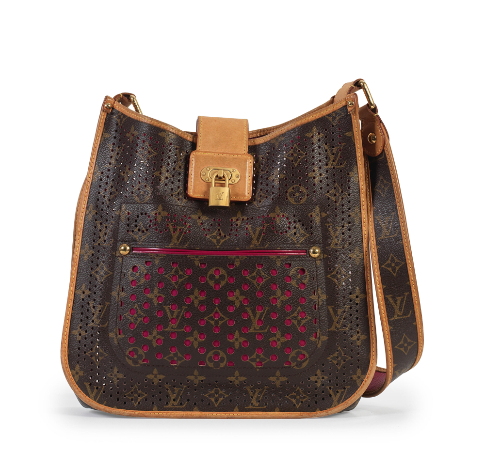 Louis Vuitton: a Perforated Monogram Musette Shoulder Bag