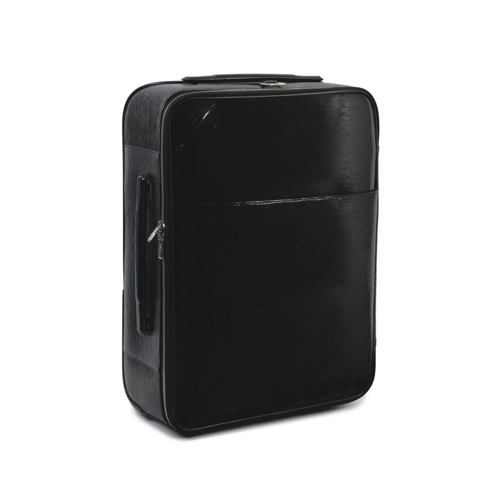 Louis Vuitton: a Black Electric Epi Leather Pegase Rolling Suitcase 55
