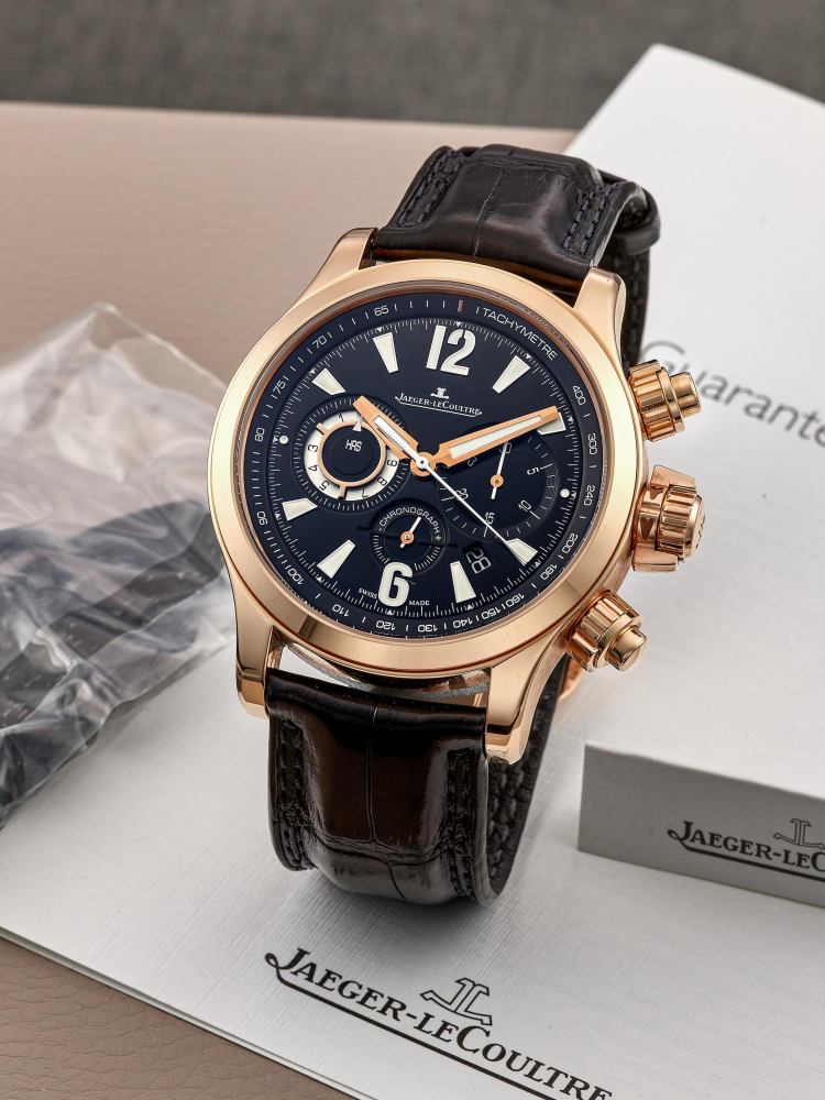 JAEGER-LECOULTRE | MASTER COMPRESSOR II, REF.Q1752421, A PINK GOLD CHRONOGRAPH WRISTWATCH WITH DATE, CIRCA 2012