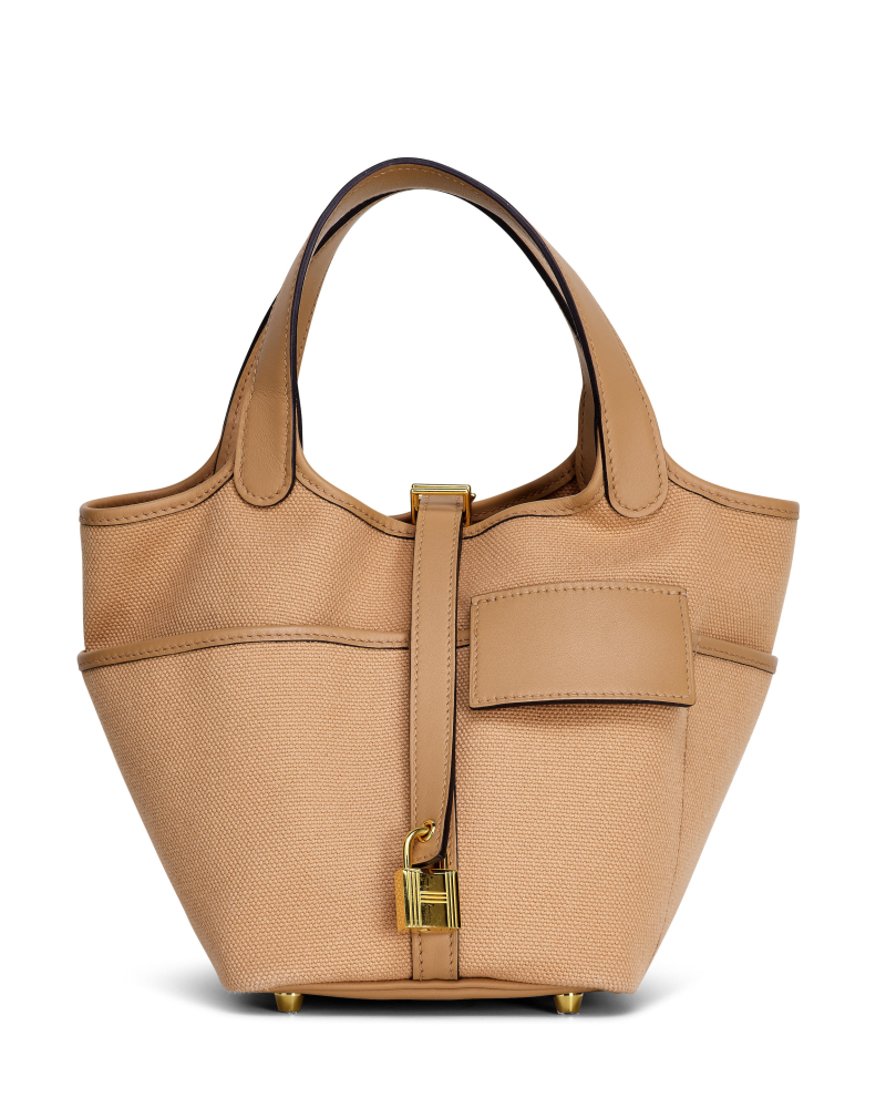HERMÈS: A LIMITED EDITION CHAI CARGO PICOTIN LOCK 18 WITH GOLD HARDWARE 2022