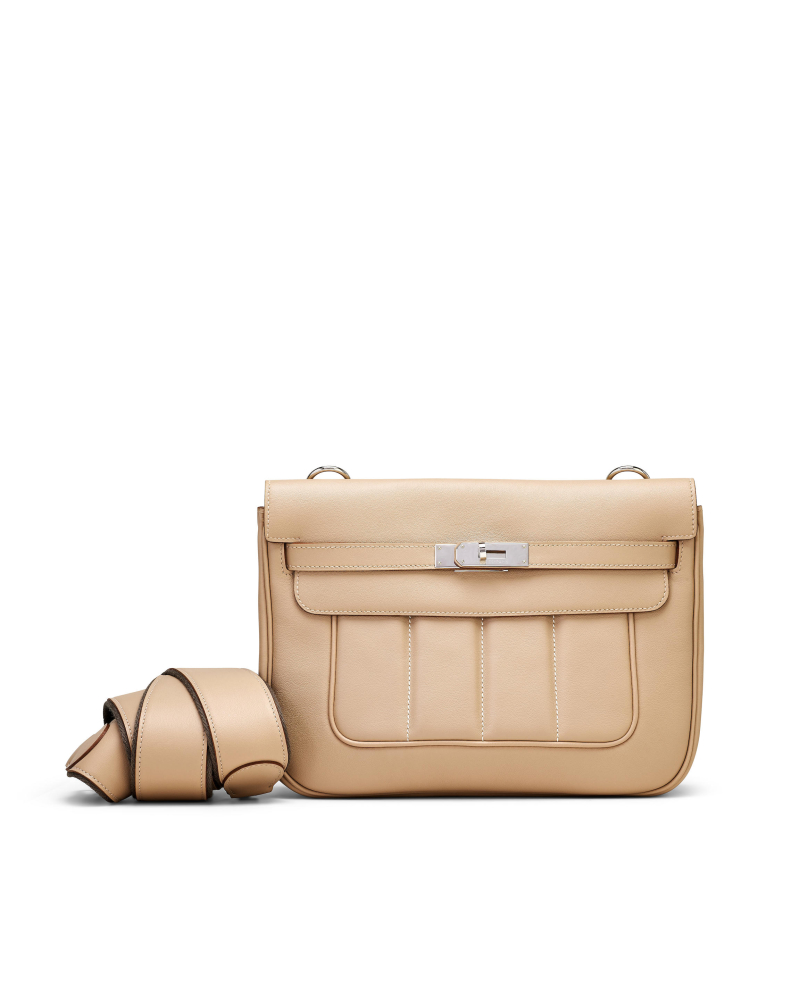 HERMÈS: ARGILE SWIFT BERLINE 28 WITH PALLADIUM HARDWARE 2014