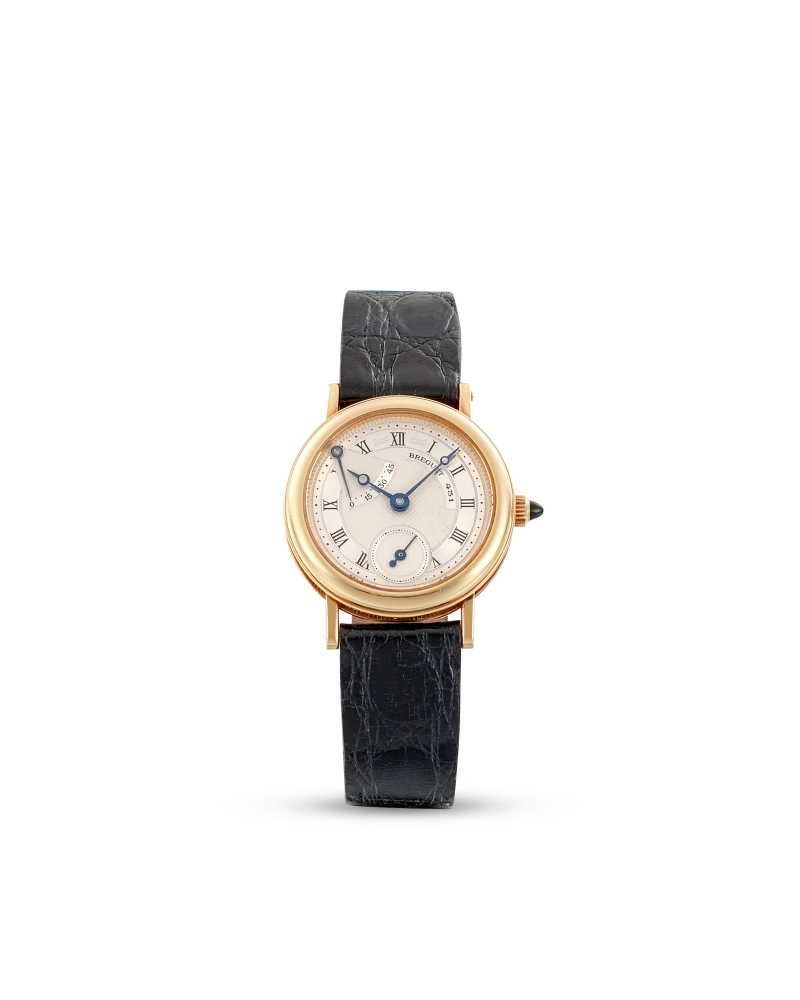 BREGUET | CLASSIQUE, REF.3360, A YELLOW GOLD WRISTWATCH WITH POWER RESERVE INDICATOR, CIRCA 1990