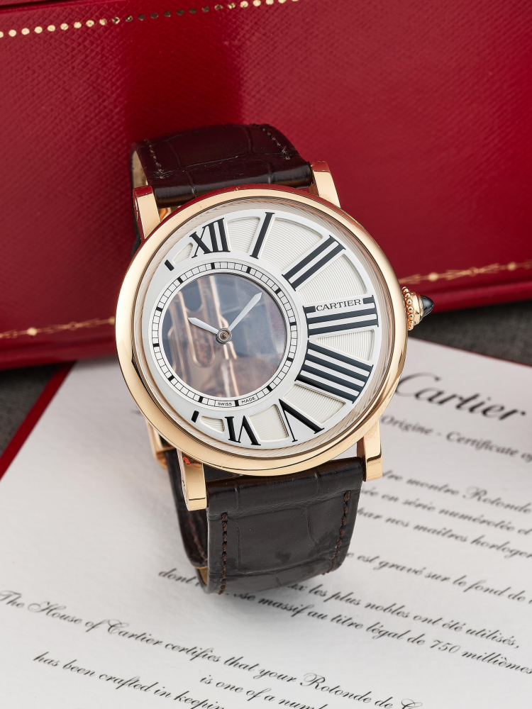 CARTIER | ROTONDE MYSTERIEUSE, REF.3551, A YELLOW GOLD MYSTERY WRISTWATCH, CIRCA 2018