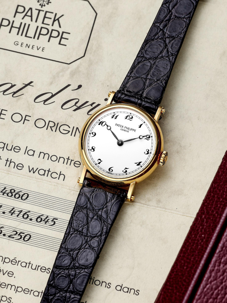 PATEK PHILIPPE | CALATRAVA, REF.4860, A LADY'S YELLOW GOLD WRISTWATCH, CIRCA 1993