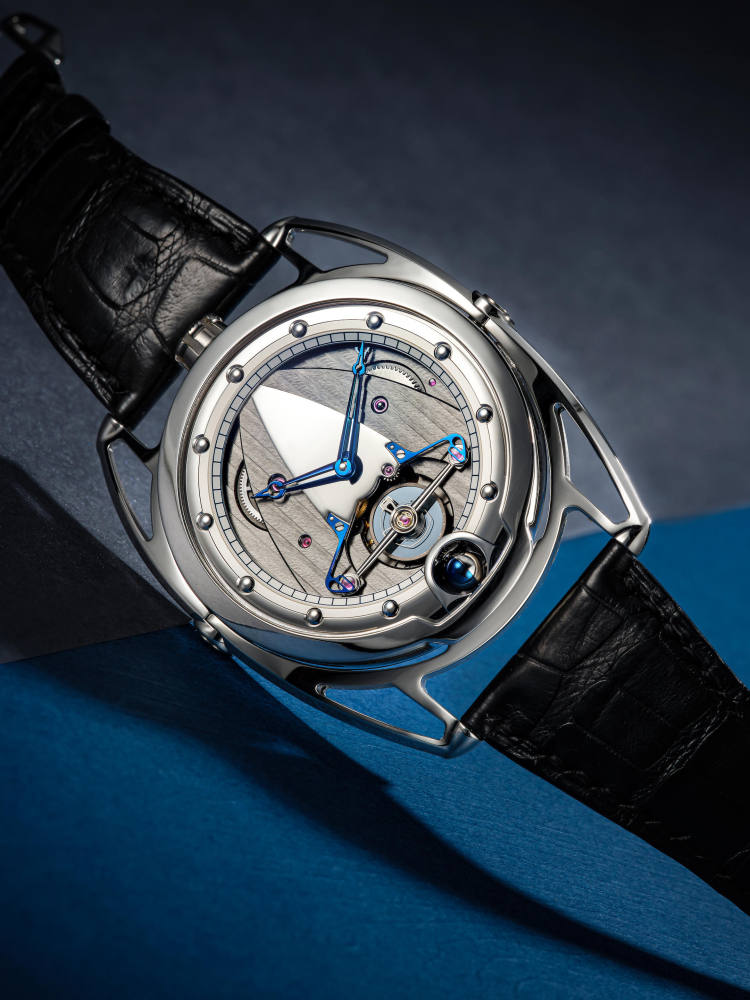 DE BETHUNE | DB28-TIS5, A SKELETONISED TITANIUM WRISTWATCH WITH SPHERICAL MOON PHASE AND POWER RESERVE INDICATOR, CIRCA 2010