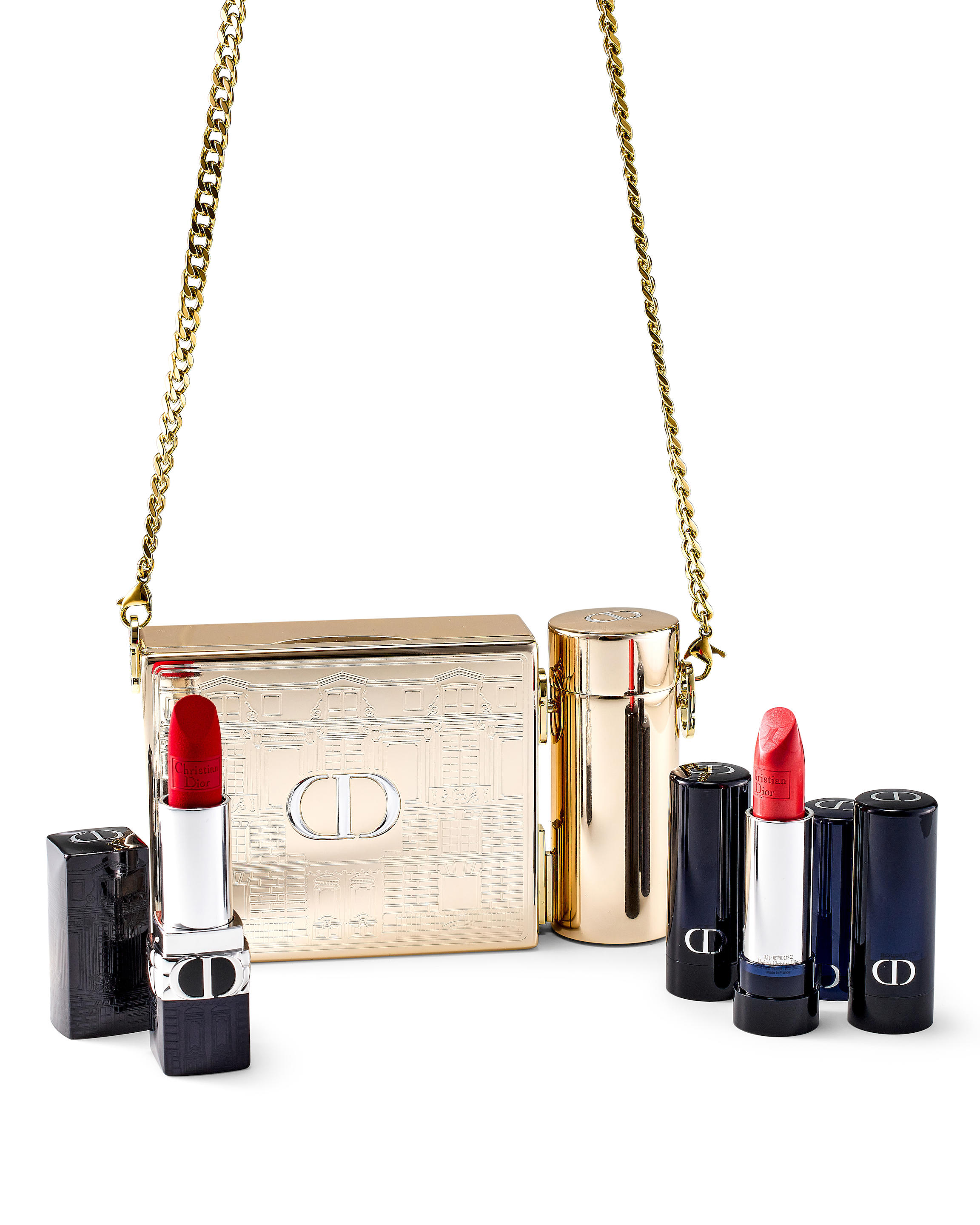 DIOR: ROUGE DIOR MINAUDIERE CASE & LIPSTICK HOLDER - ROUGES COLLECTION