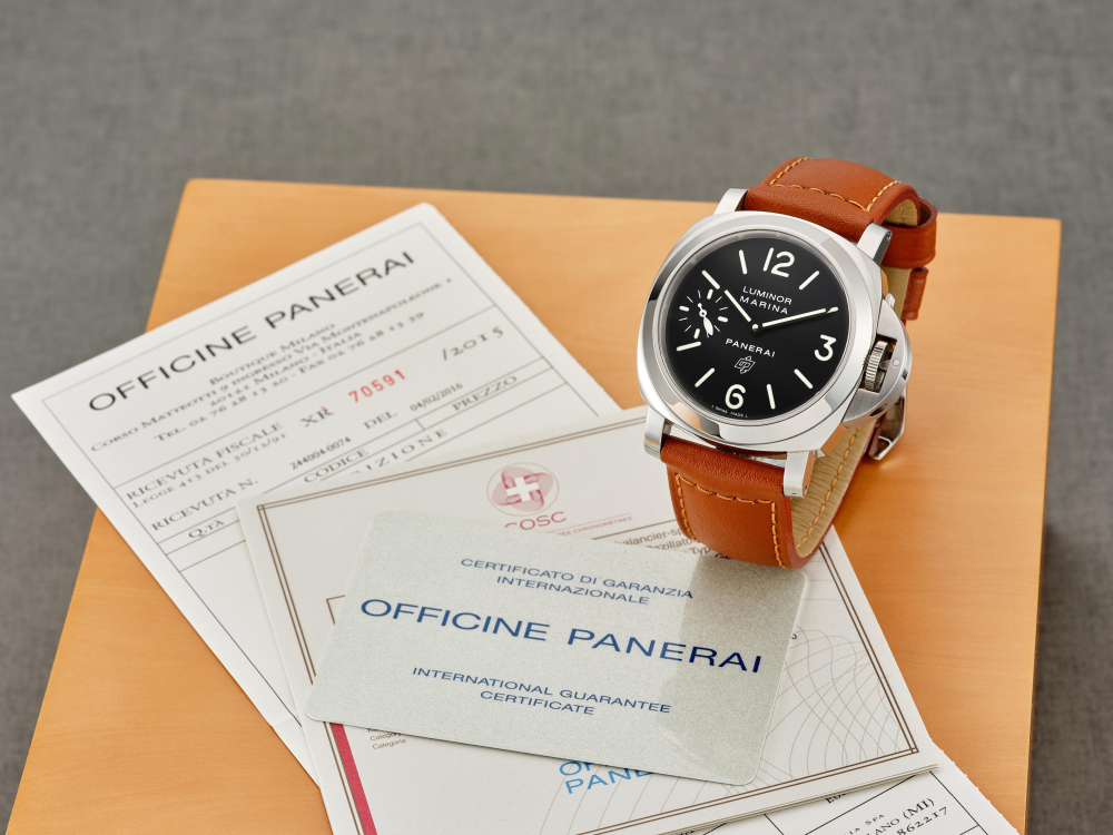 PANERAI | LUMINOR MARINA, REF.PAM00005, A STAINLESS STEEL WRISTWATCH, CIRCA 2015