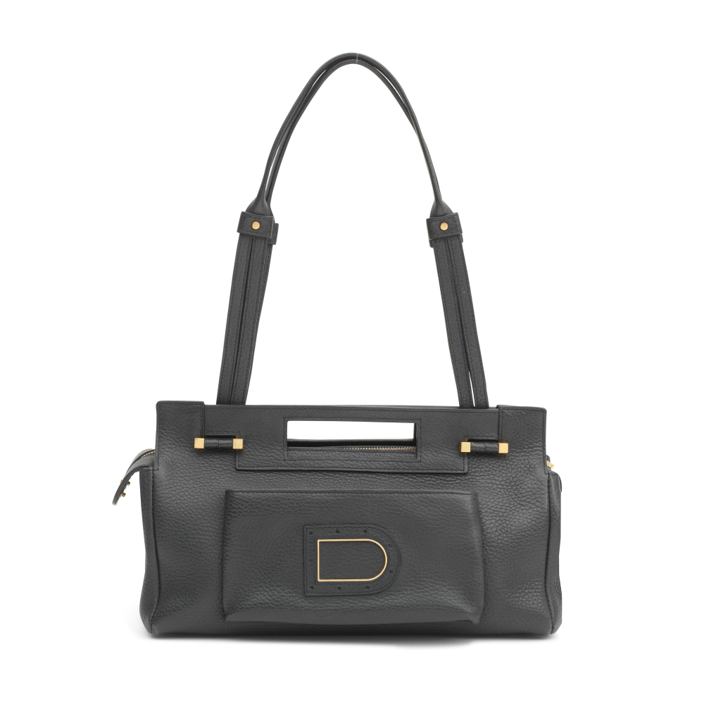 Delvaux: a Midnight Blue Benjamin PM Shoulder Bag