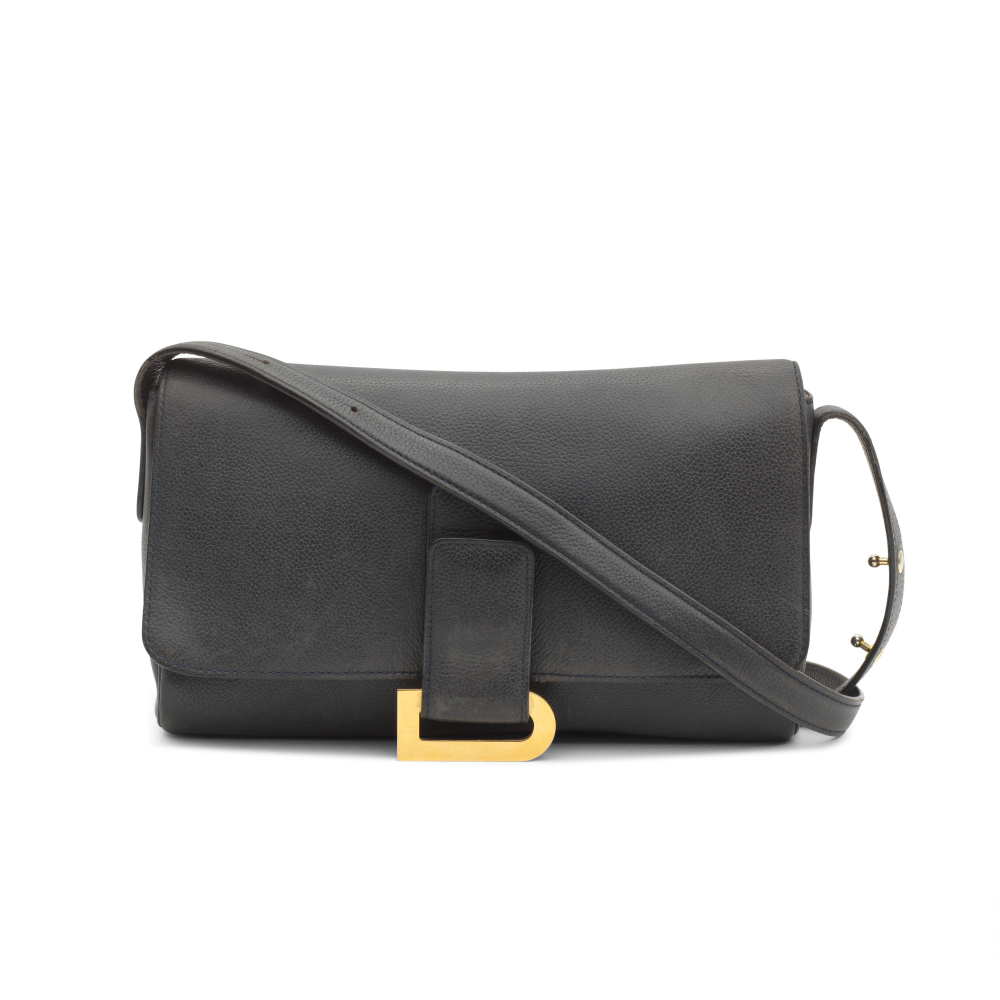 Delvaux: a Dark Blue Poirier Crossbody Bag