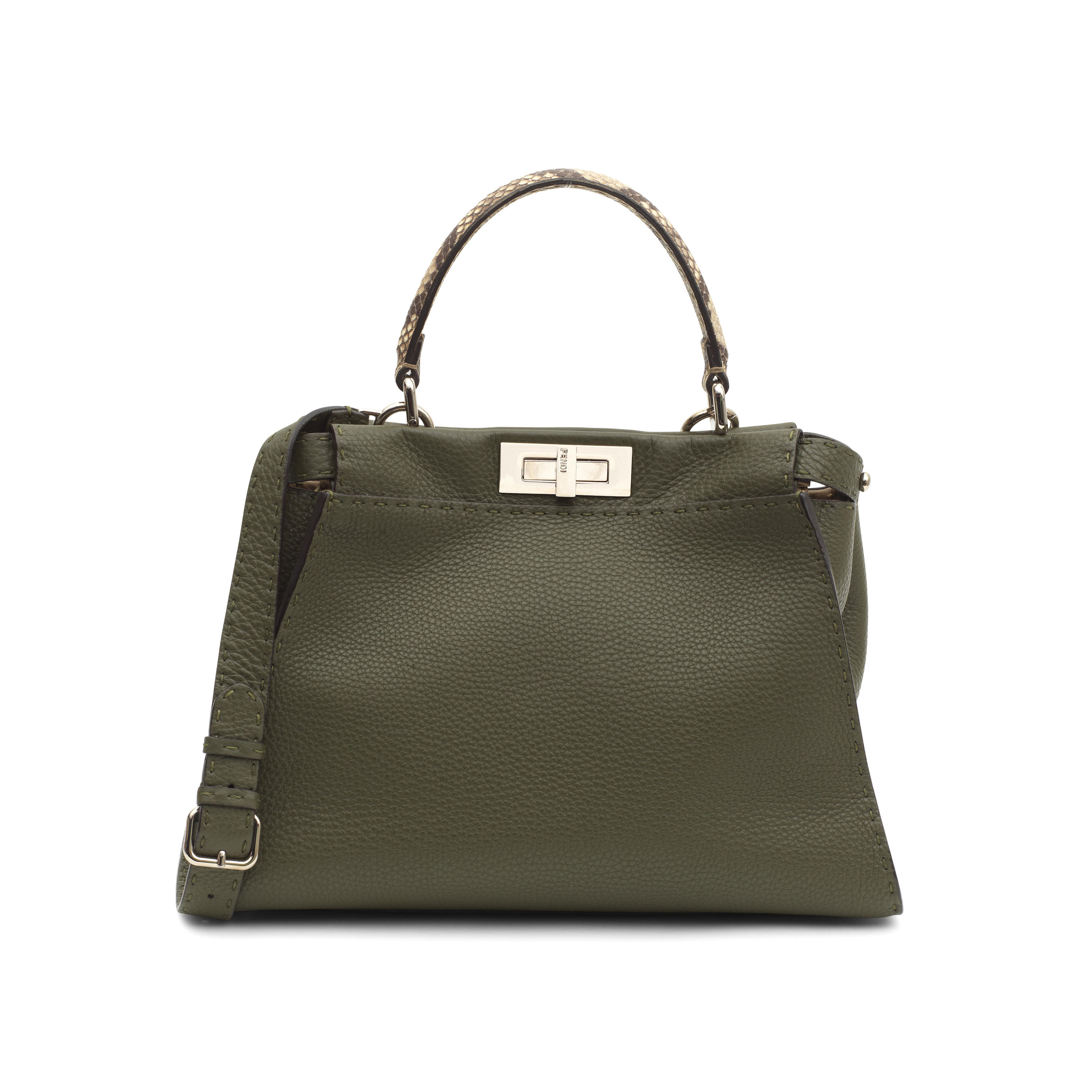 Fendi: a Green Selleria Medium Peekaboo